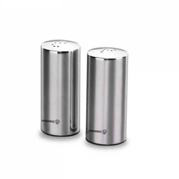 سرویس نمک پاش فلفل پاش استیل براق دو کرکماز 602