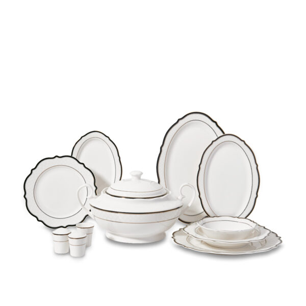 سرویس غذاخوری چینی 60 پارچه الیزا کرکماز 8240