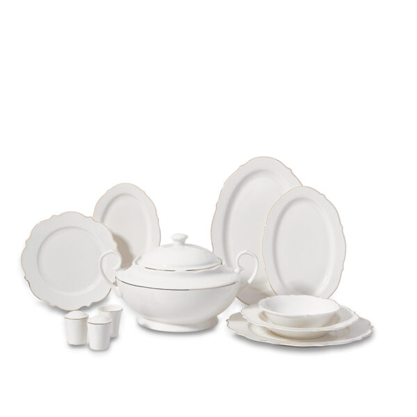 سرویس غذاخوری چینی 60 پارچه الیزا کرکماز 8241