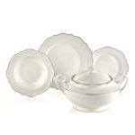 سرویس غذاخوری چینی 60 پارچه الیزا کرکماز 8241