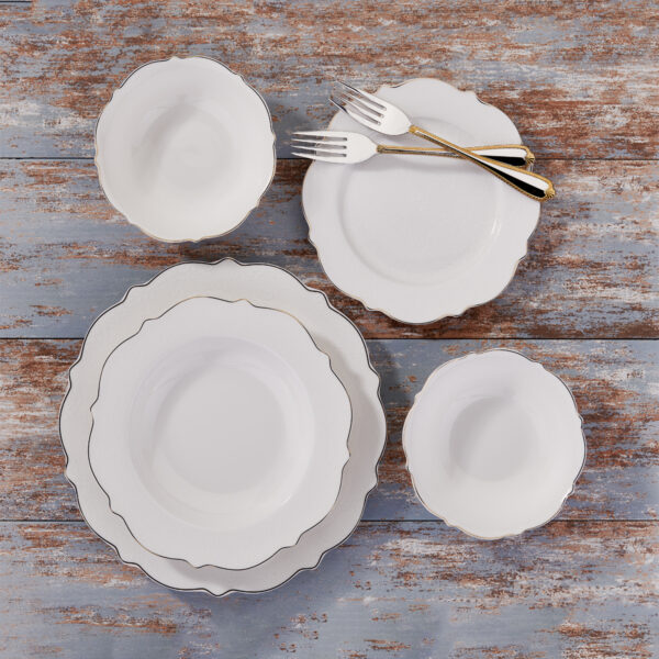 سرویس غذاخوری چینی 60 پارچه الیزا کرکماز 8241