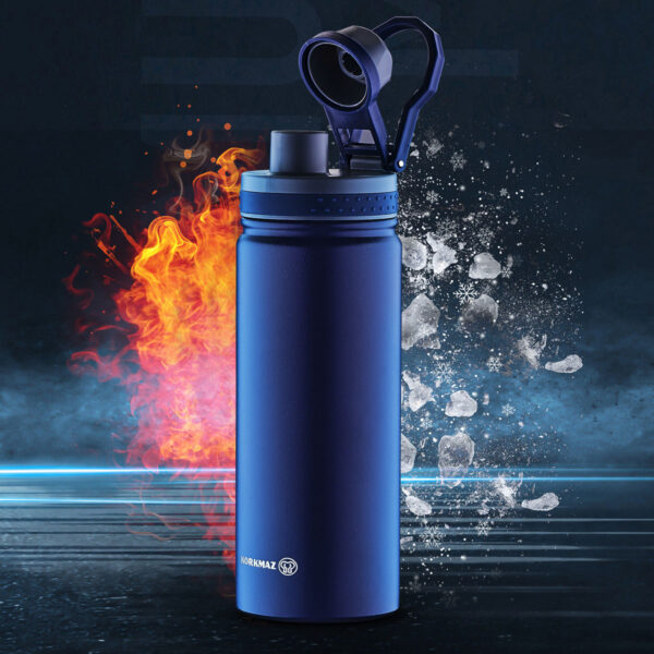 قمقمه اسپورت 530 میلی لیتر آبی اسنشال کرکماز 742-03