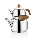 کتری و قوری 1.3 + 3.5 لیتر استیل براق فورستا کرکماز 217 | رابیما