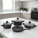 سرویس قابلمه 7 پارچه مشکی لینا کرکماز 2887 | رابیما