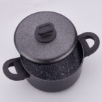 سرویس قابلمه نچسب 7 پارچه مشکی لیناپلاس کرکماز 2888