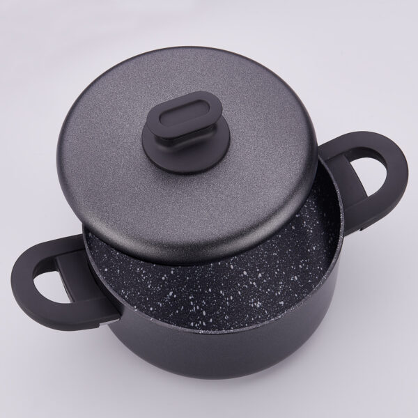 سرویس قابلمه نچسب 7 پارچه مشکی لیناپلاس کرکماز 2888