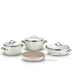 سرویس قابلمه نچسب 7 پارچه سفید لومیا کرکماز 2674