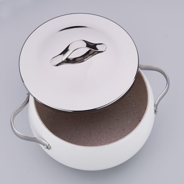 سرویس قابلمه نچسب 7 پارچه سفید لومیا کرکماز 2674