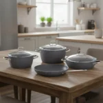 سرویس قابلمه نچسب 7 پارچه طوسی نه آ کرکماز 2892 | رابیما