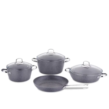 سرویس قابلمه نچسب 7 پارچه طوسی نه آ کرکماز 2892 | رابیما