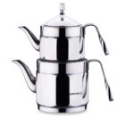 کتری و قوری 1.2 + 2.2 لیتر استیل براق نوستالژی ماکسی کرکماز 229