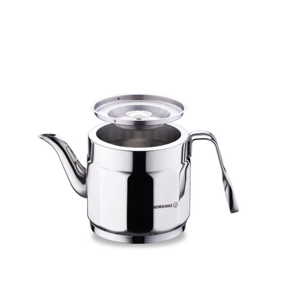 کتری و قوری 1.2 + 2.2 لیتر استیل براق نوستالژی ماکسی کرکماز 229