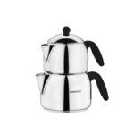 کتری و قوری 1.2 + 2.0 لیتر استیل براق اربیت ماکسی کرکماز 038