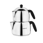 کتری و قوری 1.8 + 3.2 لیتر استیل براق اربیت مگا کرکماز 039