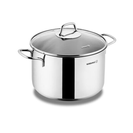 قابلمه گود 20*16 سانتیمتر 4.8 لیتر استیل براق پرلا کرکماز 2698