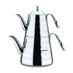 کتری و قوری 1.1 + 2.5 لیتر استیل براق پترا کرکماز 223 | رابیما