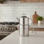 کتری و قوری 1.2 + 1.8 لیتر استیل براق پرولاین کرکماز 274 | رابیما