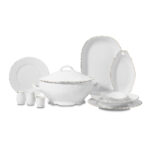 سرویس غذاخوری چینی 60 پارچه روکوکو کرکماز 8757