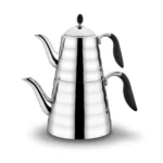 کتری و قوری 1.1 + 2.5 لیتر استیل براق ویوا کرکماز 219 | رابیما