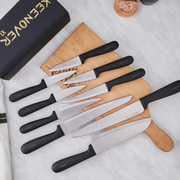 سرویس چاقو 10 پارچه مشکی کین اوور کاراجا 153.03.08.2380