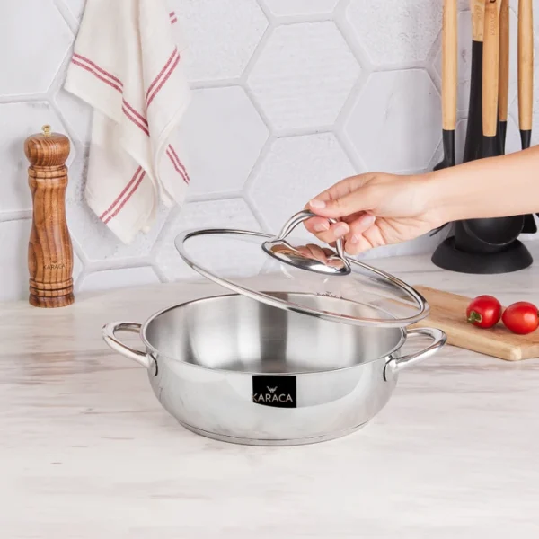 قابلمه 26 سانتی متر استیل چامپ کاراجا 153.03.07.9722