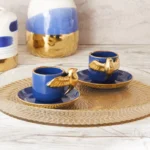 سرویس قهوه خوری 2 نفره آبی کاناری کاراجا 153.03.06.6518