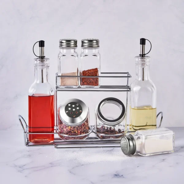 سرویس ادویه جات شیشه ای کورنر کاراجا 153.03.07.8835 Rabima رابیما