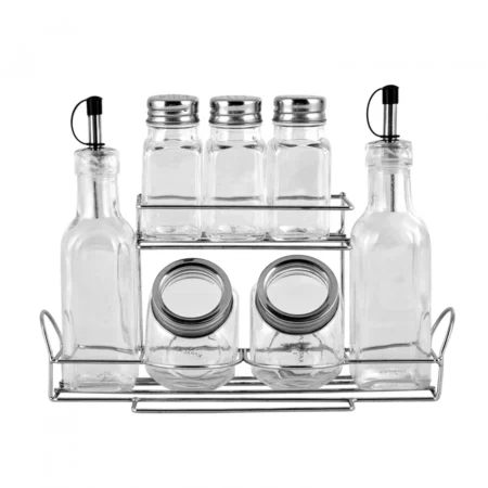 سرویس ادویه جات شیشه ای کورنر کاراجا 153.03.07.8835 Rabima رابیما