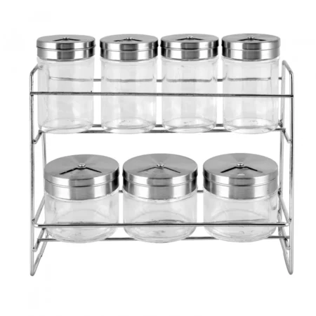 سرویس ادویه جات شیشه ای تاپ کاراجا 153.03.07.8836 Rabima رابیما