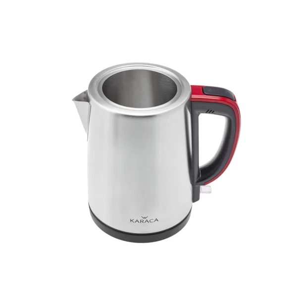 چاي ساز اتوماتیک برقی 1650 وات 0.9 + 1.8 لیتر استیل مات دم کیفی کاراجا 153.01.06.4882