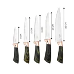 سرویس چاقو 6 پارچه سبز ویو کاراجا 153.03.07.9429 Rabima رابیما