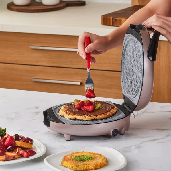 وافل و پنکیک ساز 1000 وات کرم فاندی کاراجا 153.01.06.4930 Rabima رابیما