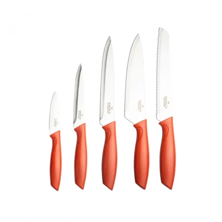 سرویس چاقو 5 پارچه گلبهی ریگا کاراجا 153.03.06.1341 Rabima رابیما