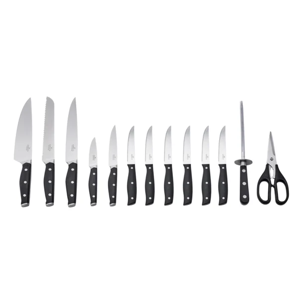 سرویس چاقو 14 پارچه مشکی سورپلاس پرو کاراجا 153.03.06.1416 Rabima رابیما