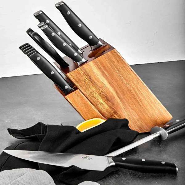 سرویس چاقو 14 پارچه مشکی سورپلاس پرو کاراجا 153.03.06.1416 Rabima رابیما