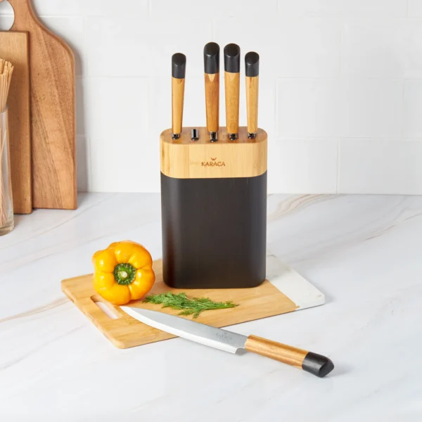 سرویس چاقو 6 پارچه مشکی ماپل کاراجا 153.03.06.1451 Rabima رابیما