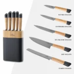 سرویس چاقو 6 پارچه مشکی ماپل کاراجا 153.03.06.1451 Rabima رابیما