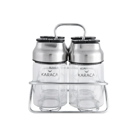 سرویس ادویه جات شیشه ای دیمپل کاراجا 153.03.06.1691 Rabima رابیما