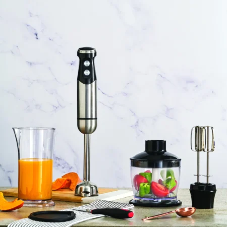 سرویس غذاساز 1000 وات استیل مات کاراجا 153.03.06.1721