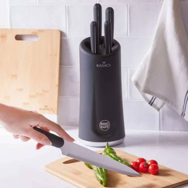 سرویس چاقو 6 پارچه مشکی رایت کاراجا 153.03.06.4592 Rabima رابیما