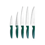 سرویس چاقو 6 پارچه سبز رترو کاراجا 153.03.06.4755 Rabima رابیما