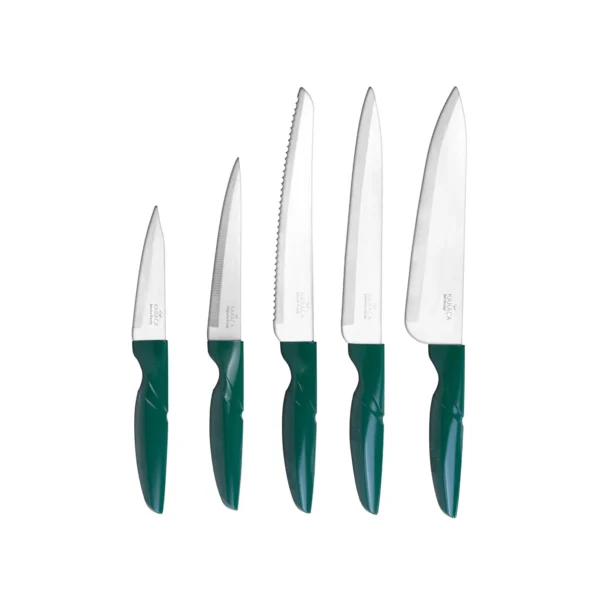 سرویس چاقو 6 پارچه سبز رترو کاراجا 153.03.06.4755 Rabima رابیما