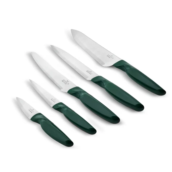 سرویس چاقو 6 پارچه سبز رترو کاراجا 153.03.06.4755 Rabima رابیما