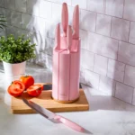 سرویس چاقو 6 پارچه صورتی رترو کاراجا 153.03.06.4758 Rabima رابیما