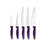 سرویس چاقو 6 پارچه بنفش رترو کاراجا 153.03.06.4761 Rabima رابیما