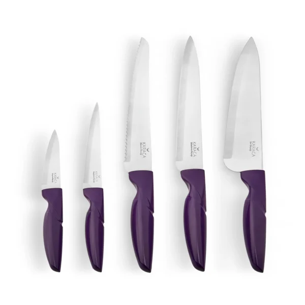 سرویس چاقو 6 پارچه بنفش رترو کاراجا 153.03.06.4761 Rabima رابیما