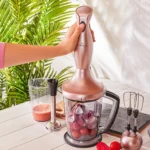 سرویس غذاساز 1000 وات رزگلد مکسی میکس کاراجا 153.03.06.4768