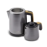 چاي ساز اتوماتیک برقی 1650 وات 0.9 + 1.8 لیتر طوسی رترو آنتراسیت کاراجا 153.03.06.4850