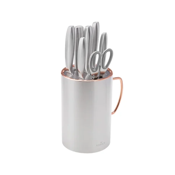 سرویس چاقو 8 پارچه استیل مات میستر کاراجا 153.03.06.5070 Rabima رابیما