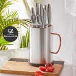 سرویس چاقو 8 پارچه استیل مات میستر کاراجا 153.03.06.5070 Rabima رابیما